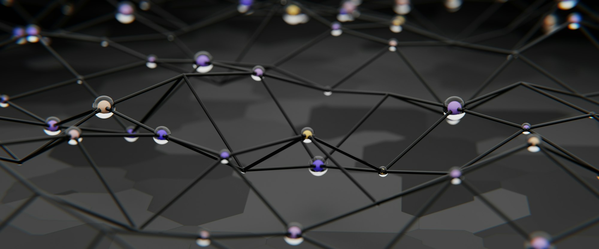 A network of connected dots